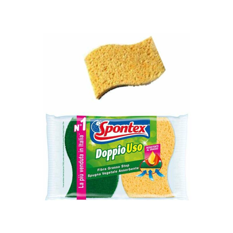 foto del prodotto spugne doppio uso gialla verde pz 2 spontex