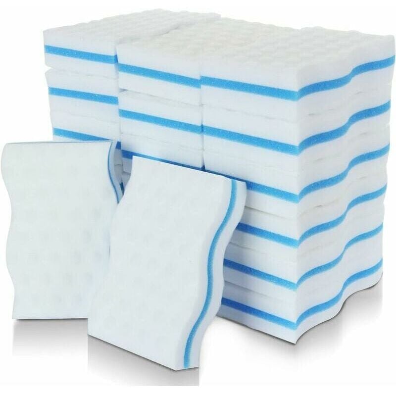 foto del prodotto spugne magiche, confezione da 24 spugne per la pulizia in melamina extra spesse gomma magica per bagno, piscina, cucina, pavimento, parete senza