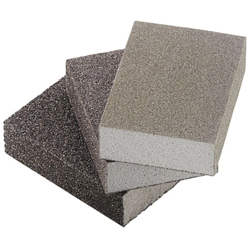 foto del prodotto spugnetta abrasiva mm. 100x66x26 h grana 100 60 pz