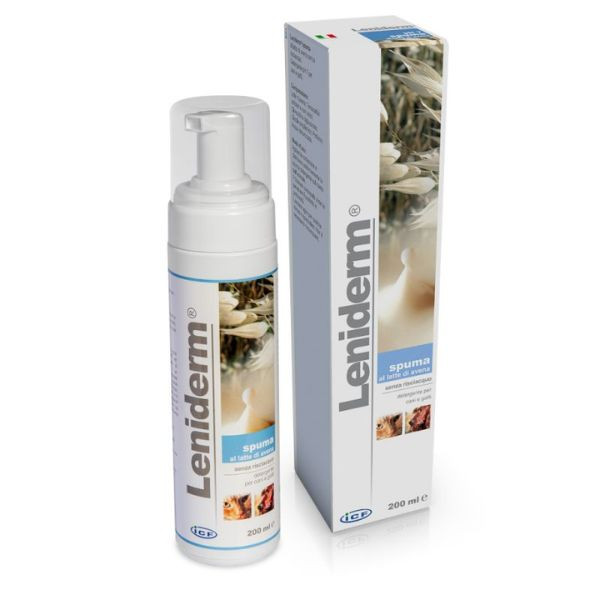 foto del prodotto spuma detergente leniderm 200 ml