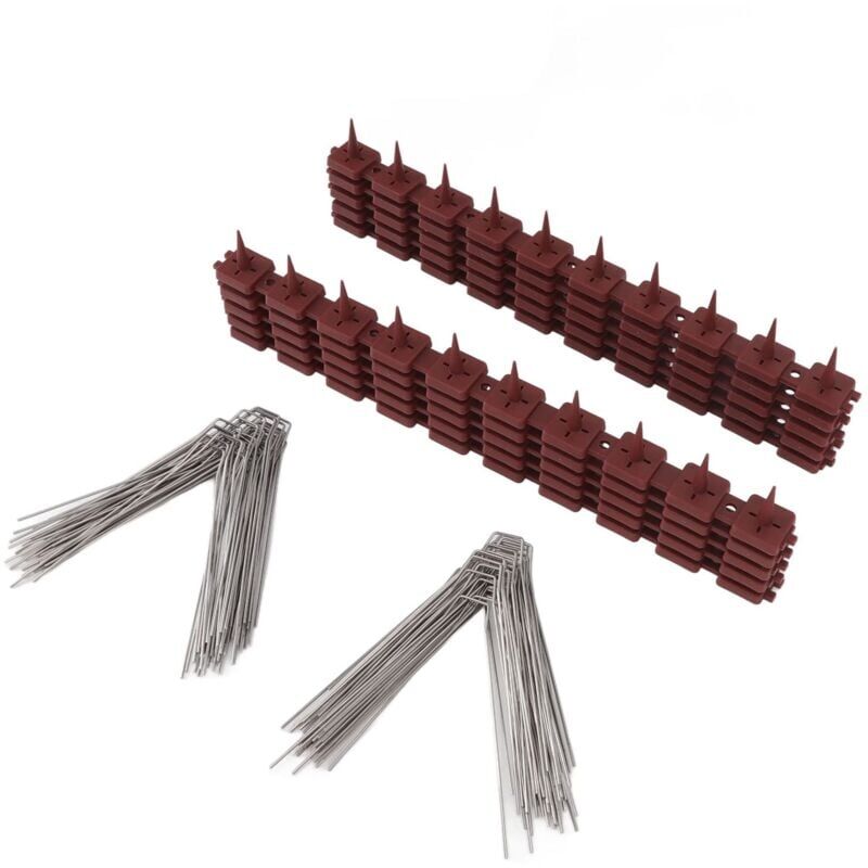 foto del prodotto spuntoni anti uccelli multiuso da 15 piedi, facili da installare e resistenti, spuntoni per cassette postali per recinzioni sk430 4 2 