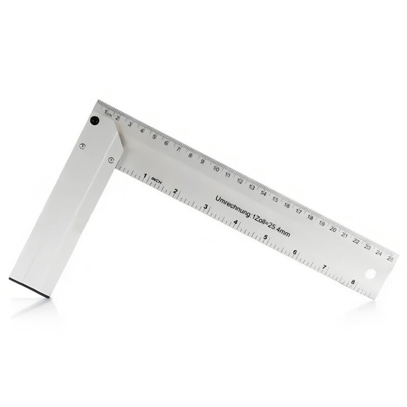 foto del prodotto squadra angolare 25cm 8,5'' da falegname righello di precisione in alluminio