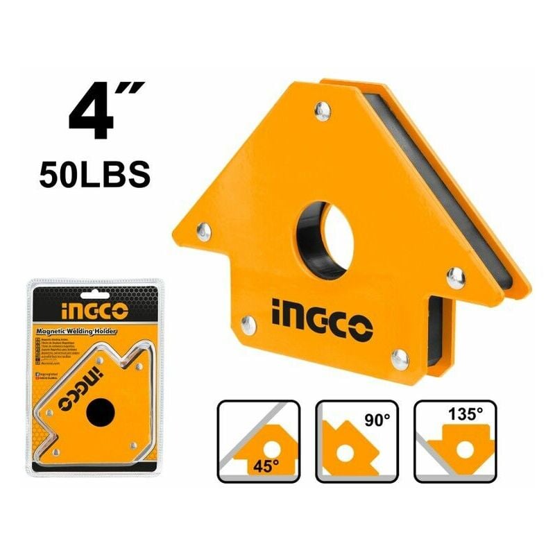 foto del prodotto squadra magnetica per saldatrici angolo magnetico 45 ,90 ,135 forza fino 24 kg 4 50 lb