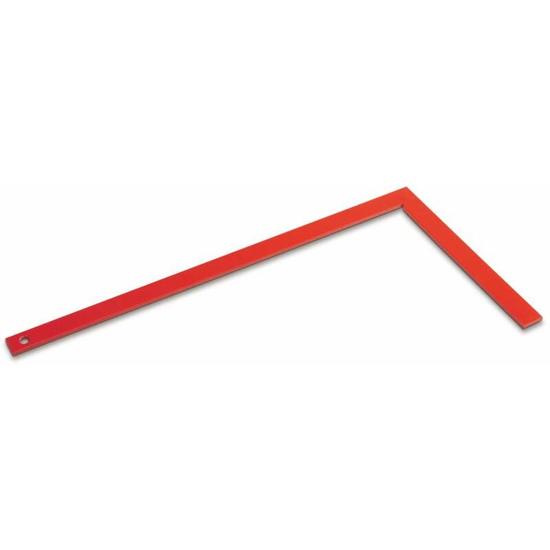 foto del prodotto squadra per carpentieri rigida in acciaio lucido brixo 60 cm.