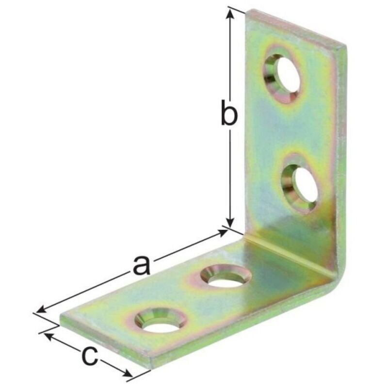 foto del prodotto squadretta ad angolo 60x60x20mm zincata