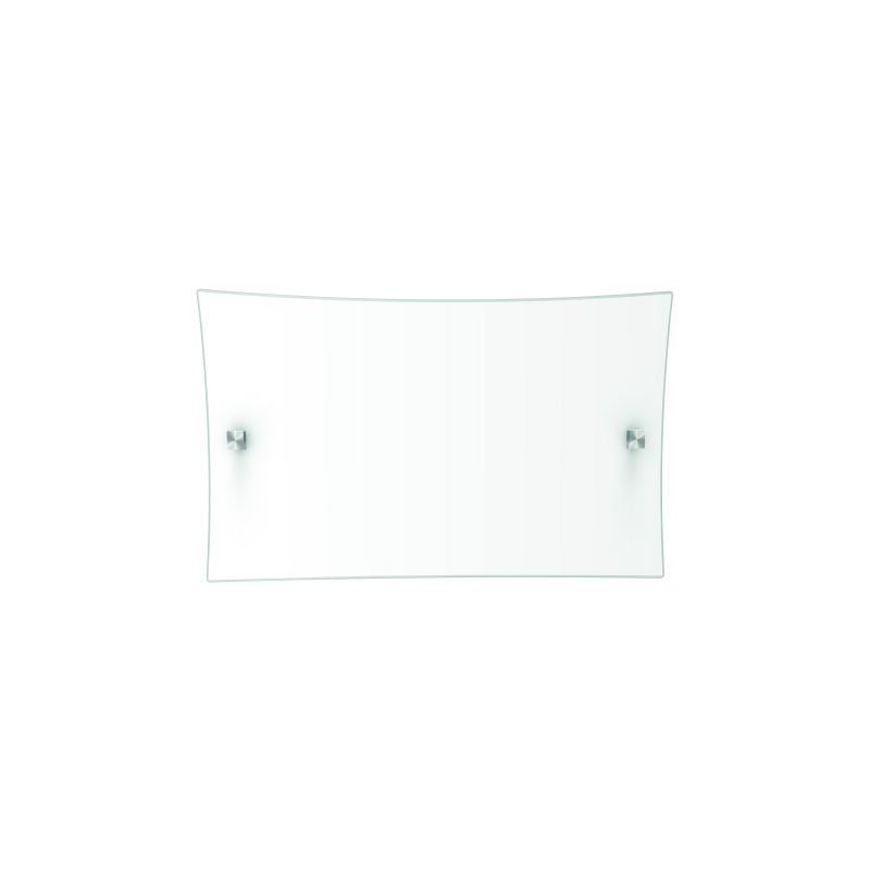 foto del prodotto square applique, 2x e27, max 42w, vetro serigrafato, l45x25cm lumicom