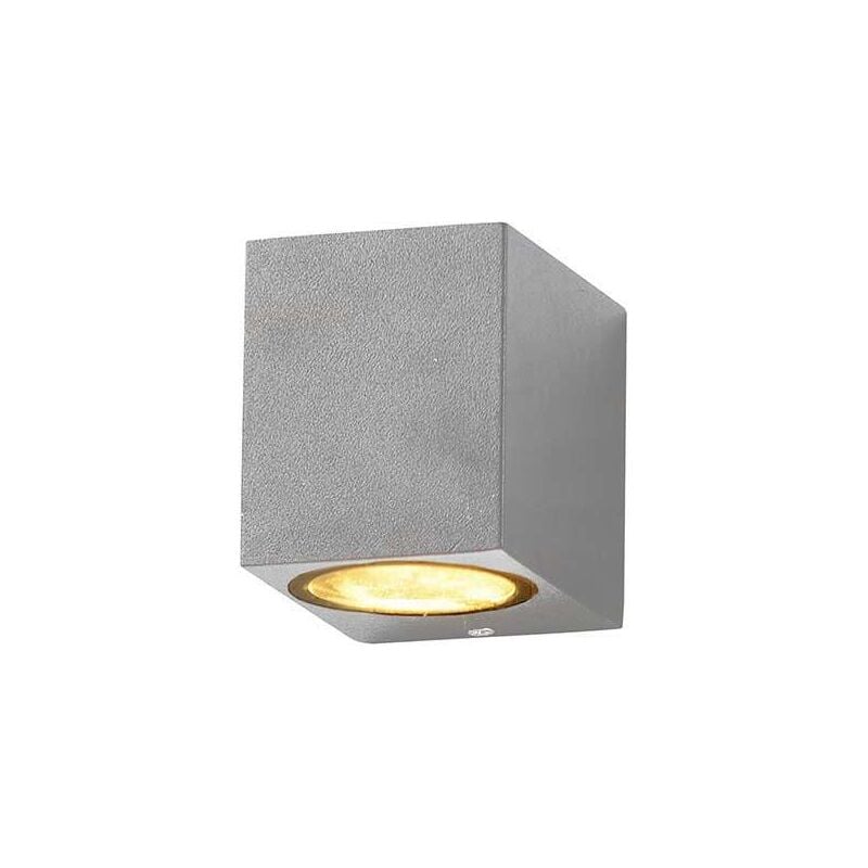 foto del prodotto square applique spot gu10 alluminio grigio