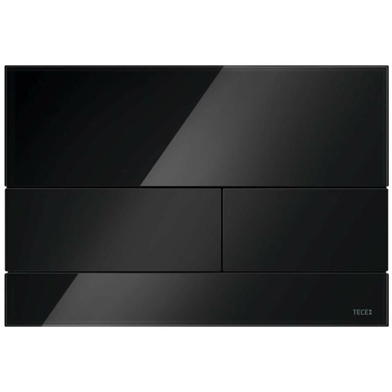 foto del prodotto square placca di comando, vetro nero nero 9240809 tece
