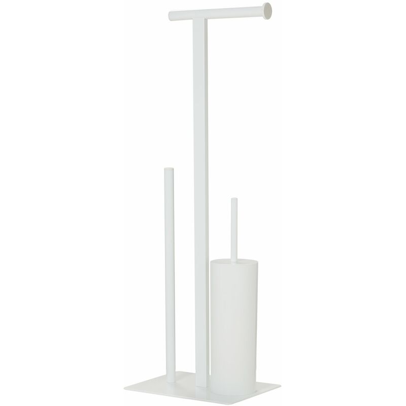 foto del prodotto square porta rotolo di carta igienica, acciaio inox, bianco, 27,5 x 73,5 x 19,8 cm sealskin