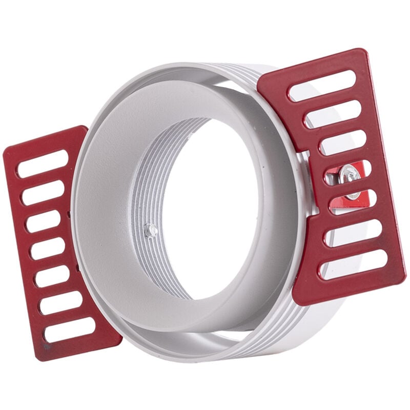 foto del prodotto squillare faretto circolare alluminio bianco inclinabile 75mm