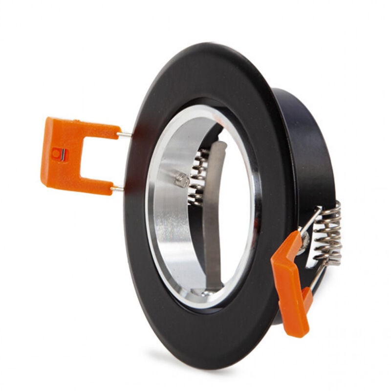 foto del prodotto squillare riflettore downlight circolare gu10 84mm nero