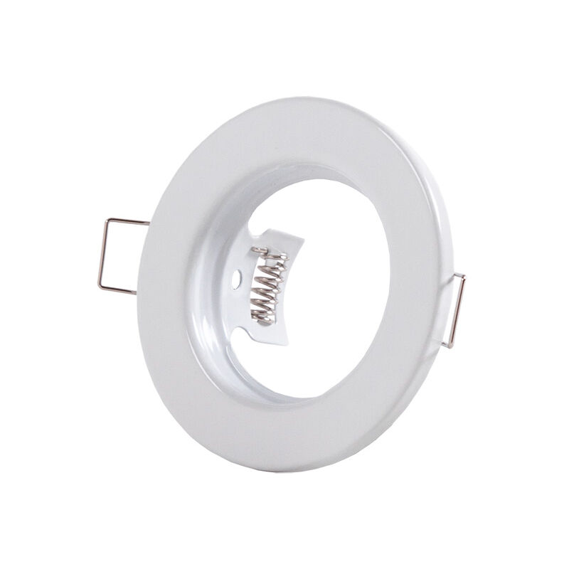 foto del prodotto squillare riflettore downlight circolare sara acciaio 81mm bianca
