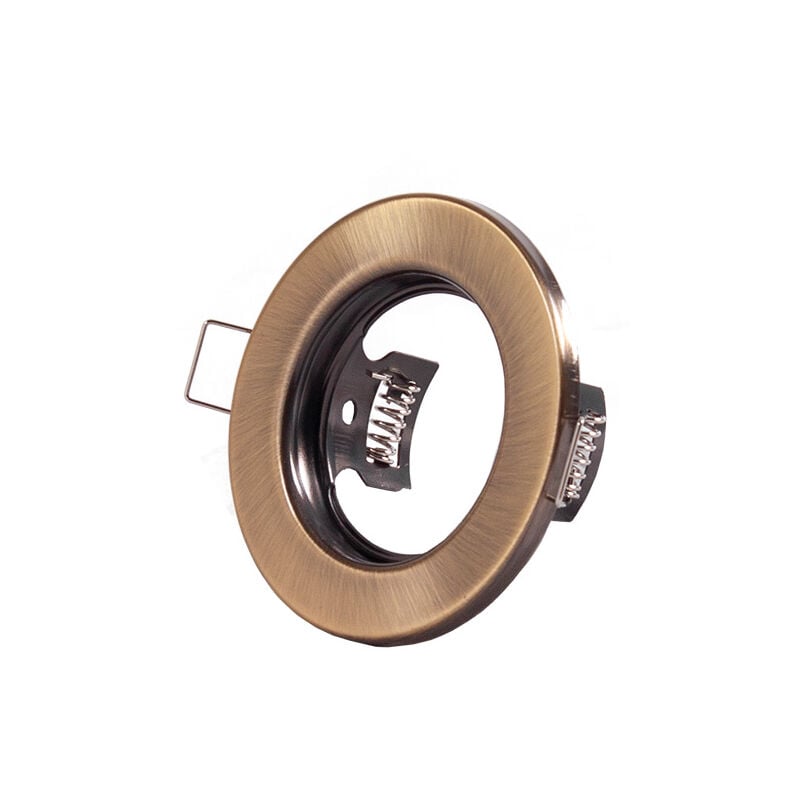 foto del prodotto squillare riflettore downlight circolare sara acciaio 81mm latonado