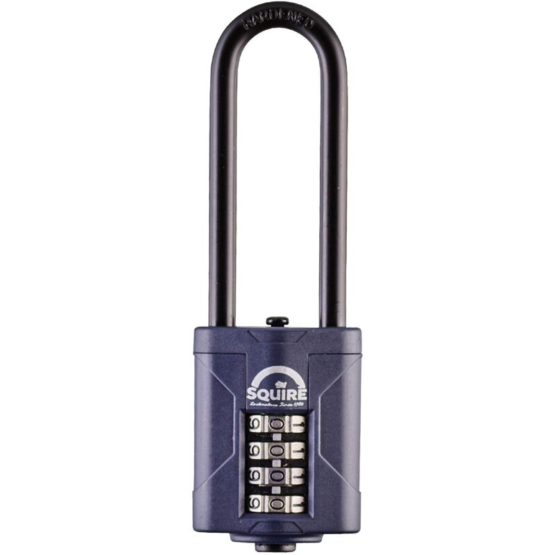 foto del prodotto squire lucchetto pesante cp40 2.5 grillo extra lungo pi duro lucchetto a combinazione a 4 ruote acciaio legato per resistenza alla