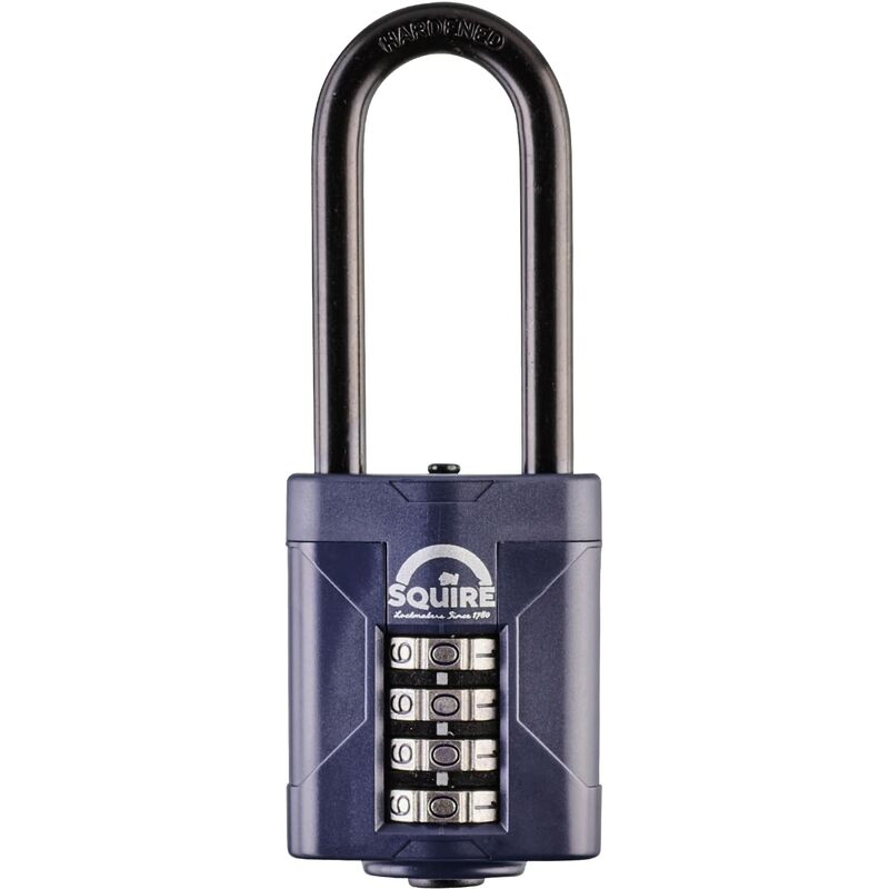 foto del prodotto squire lucchetto pesante cp50 2.5 grillo extra lungo pi duro lucchetto a combinazione a 4 ruote acciaio legato per resistenza alla