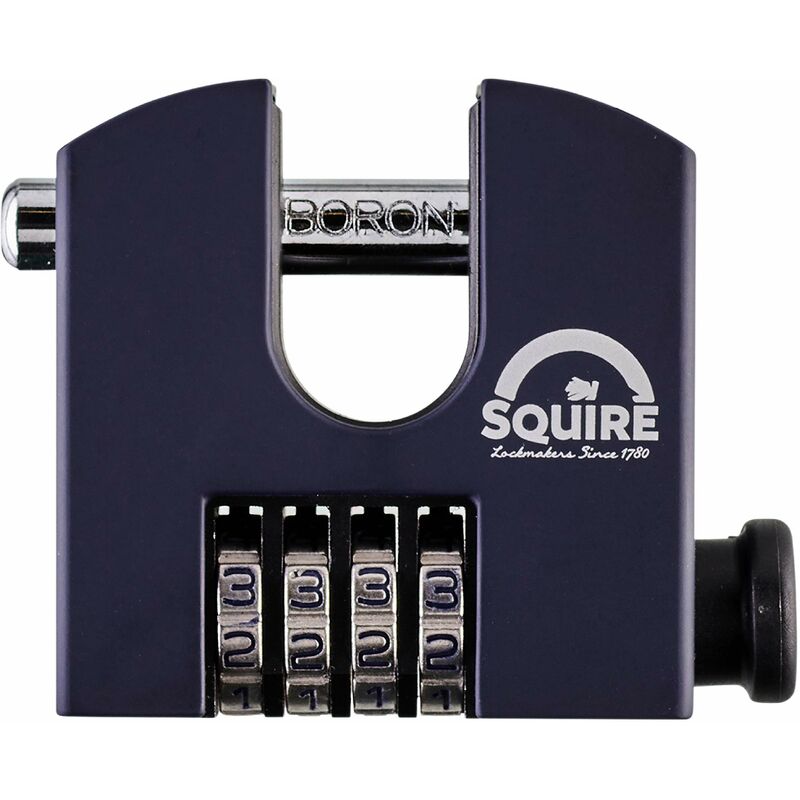 foto del prodotto squire lucchetto pesante shcb65 grillo rotante pi duro lucchetto a blocco con combinazione a 4 ruote acciaio legato per resistenza alla