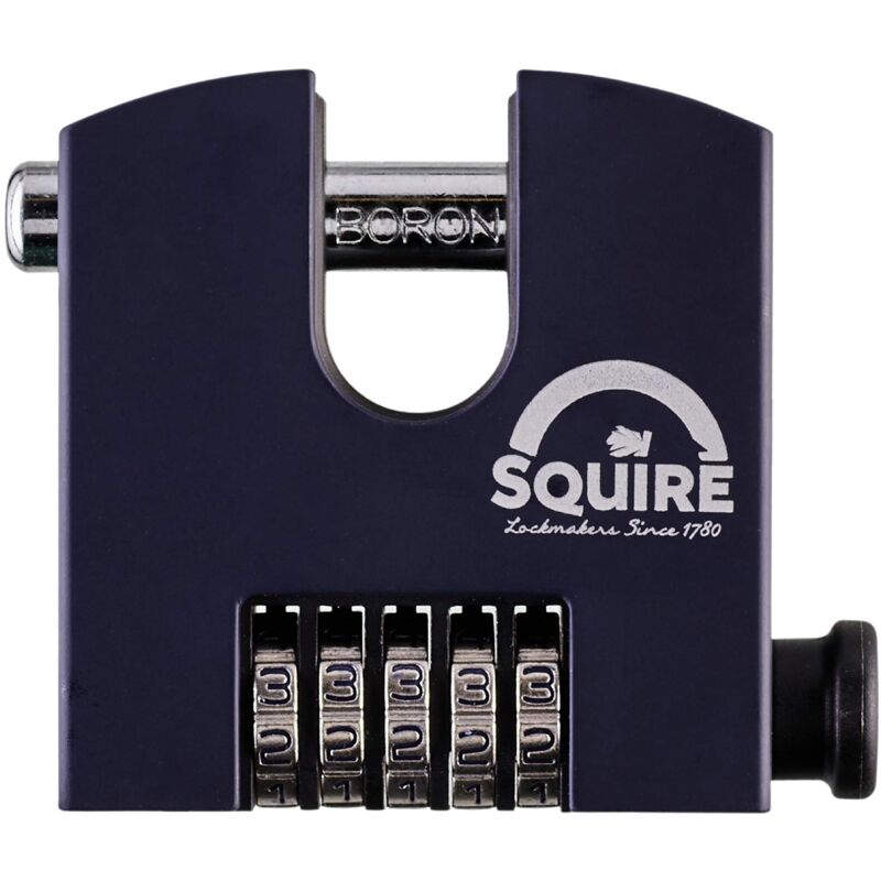 foto del prodotto squire lucchetto pesante shcb75 grillo rotante pi duro lucchetto a blocco con combinazione a 5 ruote acciaio legato per resistenza alla