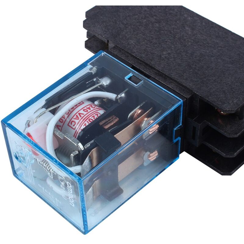 foto del prodotto squisita fattura indicatore led rel di potenza elettromagnetico nuovo ac 220v con bobina di base della presa per motori del compressore del