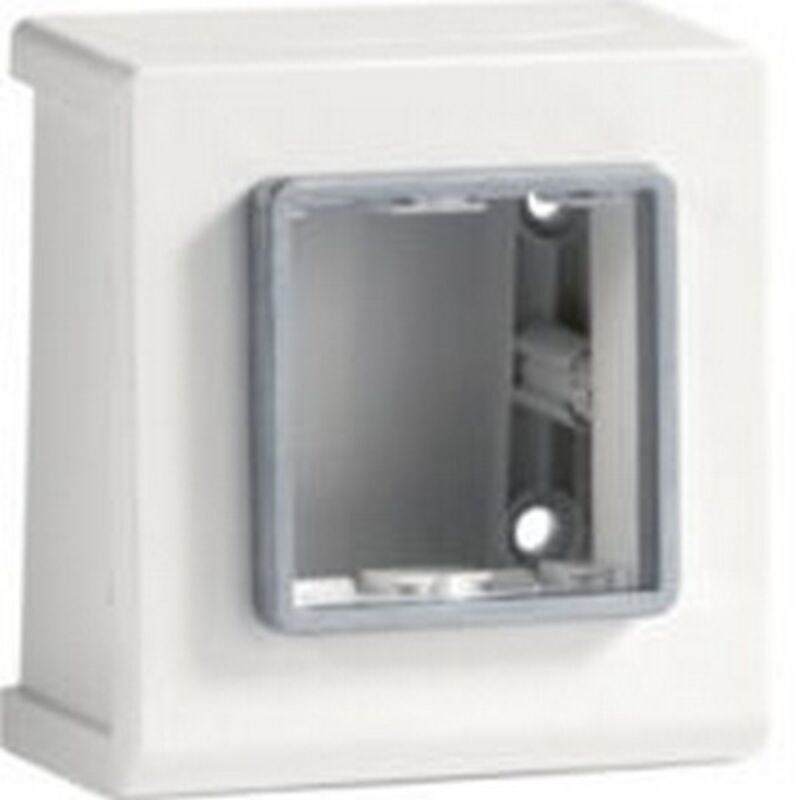 foto del prodotto srcn 2 ap w scatola porta apparecchi pepita per canale cornice tcn, bianco