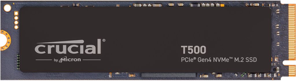 foto del prodotto ssd crucial m.2 2280 2tb nvme t500 pcie4.0 read 7400mb s write 7000mb s ct2000t500ssd8