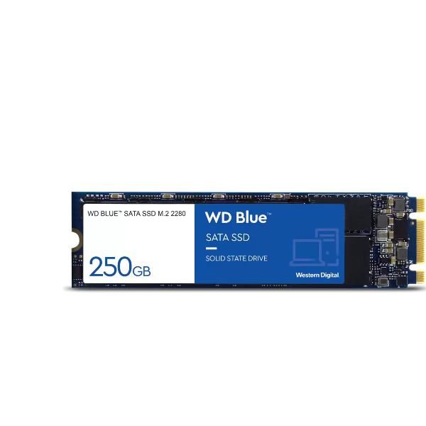 foto del prodotto ssd m.2 250gb 2280 sata3 blue wd r w 555 440 mb s