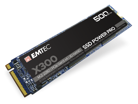 foto del prodotto ssd m.2 512gb 2280 nvme x300 emtec