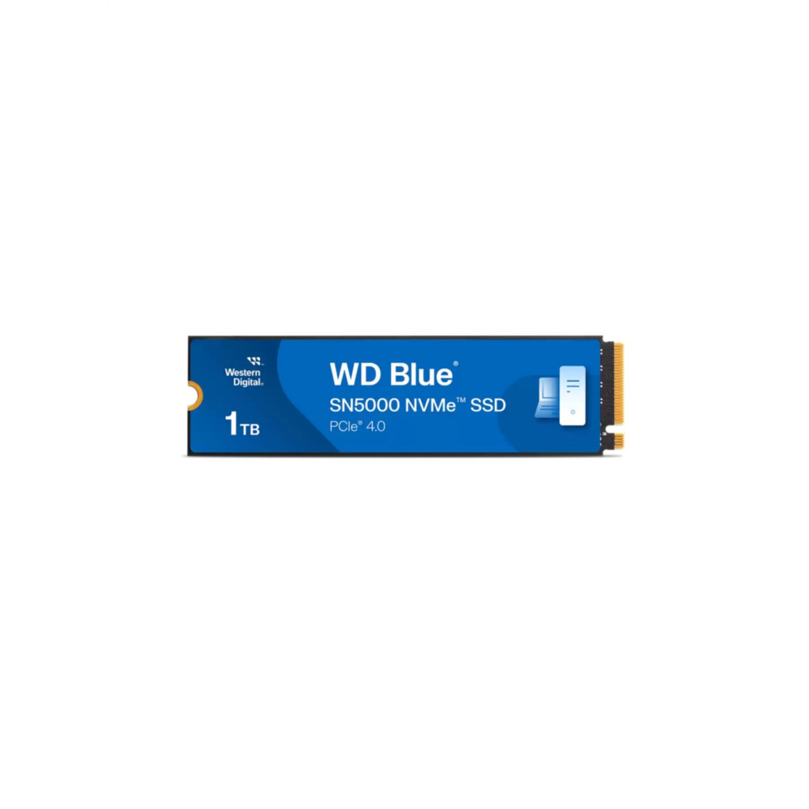 foto del prodotto ssd wd blue 1tb sn5000 nvme m.2 pcie 4.0 x4 wds100t4b0e
