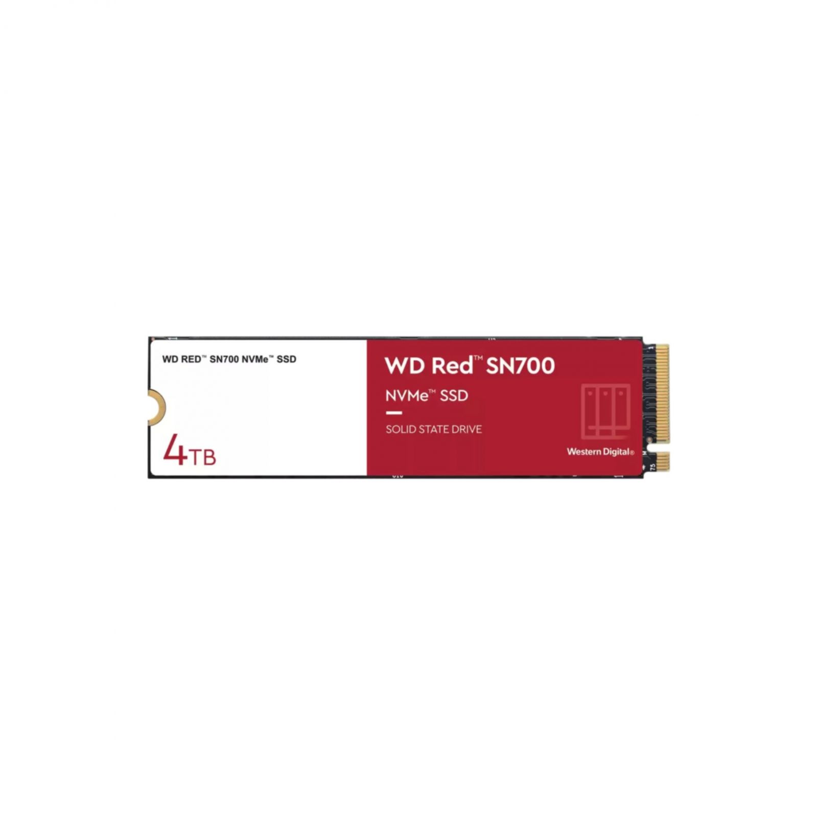 foto del prodotto ssd wd red sn700 4tb nas nvme m.2 pcie express gen3.0 x4 wds400t1r0c