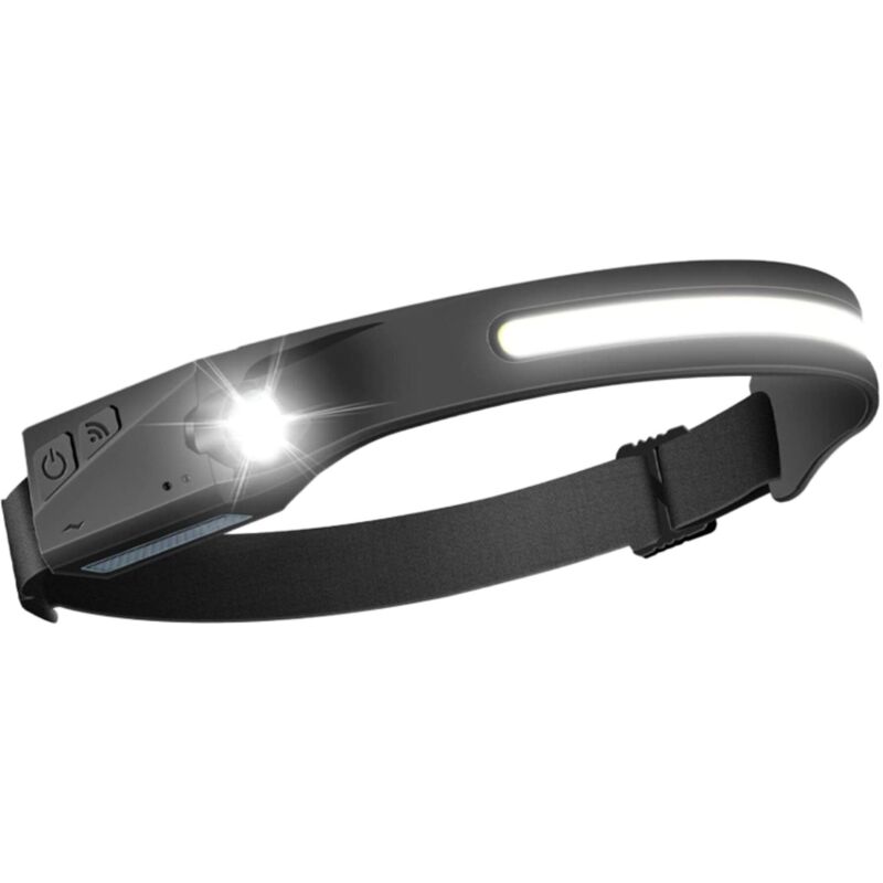 foto del prodotto ssh 50 led stirnlampe conbatteria ricaricabile e sensore denver