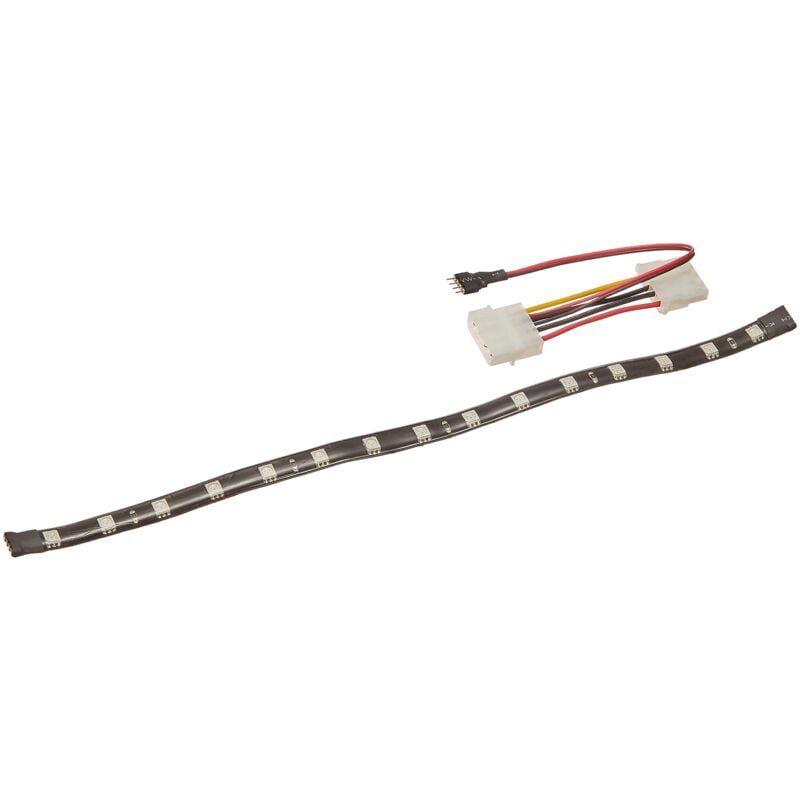 foto del prodotto sst ls01r striscia di led per il modding del pc, illuminazione bright rosso, 30cm, 15leds silverstone
