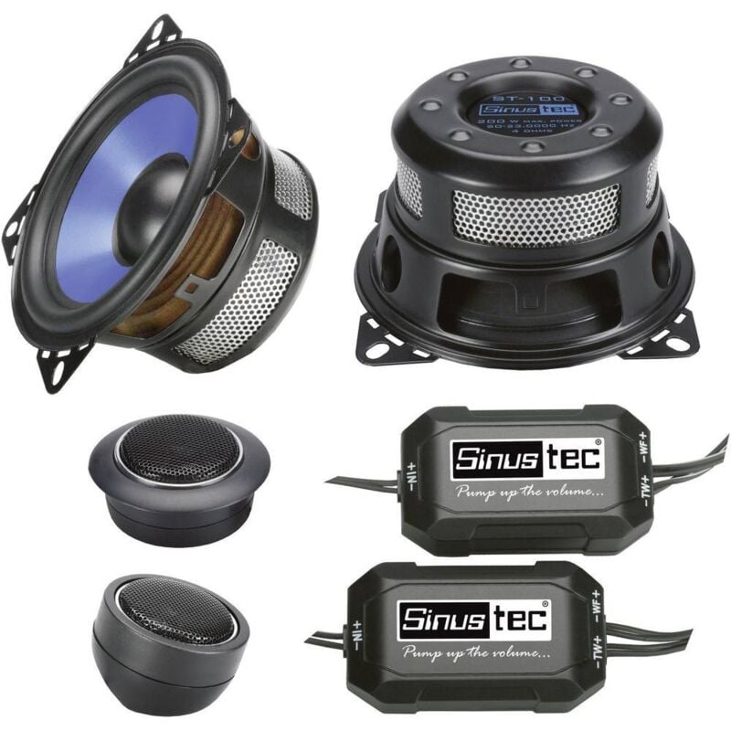foto del prodotto st 100 kit altoparlanti da incasso a 2 vie 200 w contenuto 1 kit sinustec