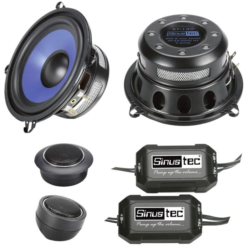 foto del prodotto st 130 kit altoparlanti da incasso a 2 vie 250 w contenuto 1 kit sinustec