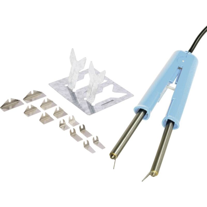 foto del prodotto st 505 kit di pinzette di saldatura e dissaldatura 230 v ac 50 w coppia di pinzette incl. porta stilo star tec