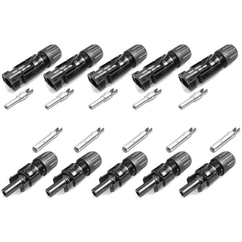 foto del prodotto st ubli 5 paia di connettori mc4 presa spina 4 6 mm tipo 4 pv kbt4 6i 5 paia 4 mm 6 mm 