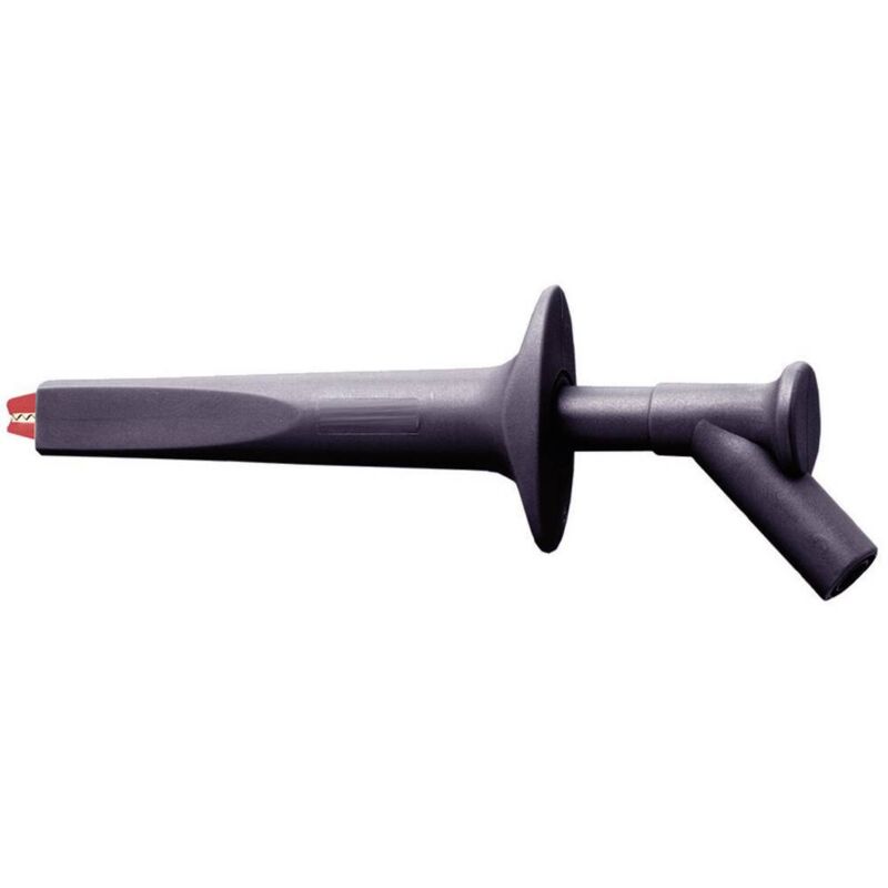 foto del prodotto st ubli ab200 morsetto a clip coccodrillo isolato connettore 4 mm cat iv 1000 v nero