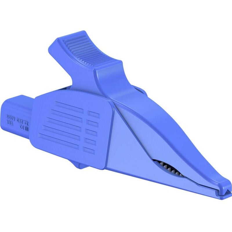 foto del prodotto st ubli xdk 1033 i 2 morsetto a clip coccodrillo isolato connettore 4 mm cat iv blu
