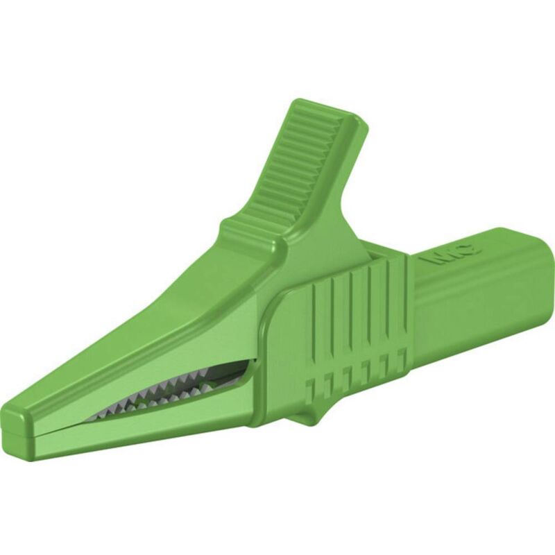 foto del prodotto st ubli xkk 1001 morsetto a clip coccodrillo isolato cat ii verde