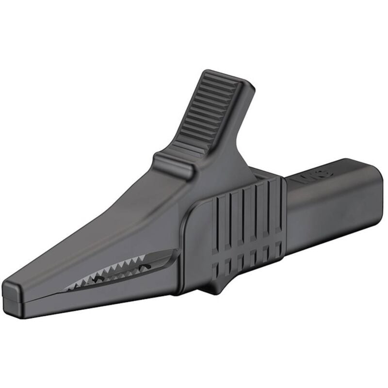 foto del prodotto st ubli xkk 1001 morsetto a clip coccodrillo isolato connettore 4 mm cat ii 1000 v nero