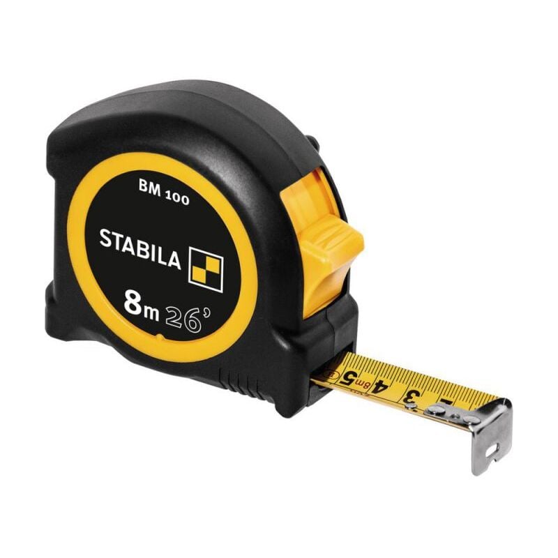 foto del prodotto stabila flessometro bm 100, scala graduata in cm inch,8 m