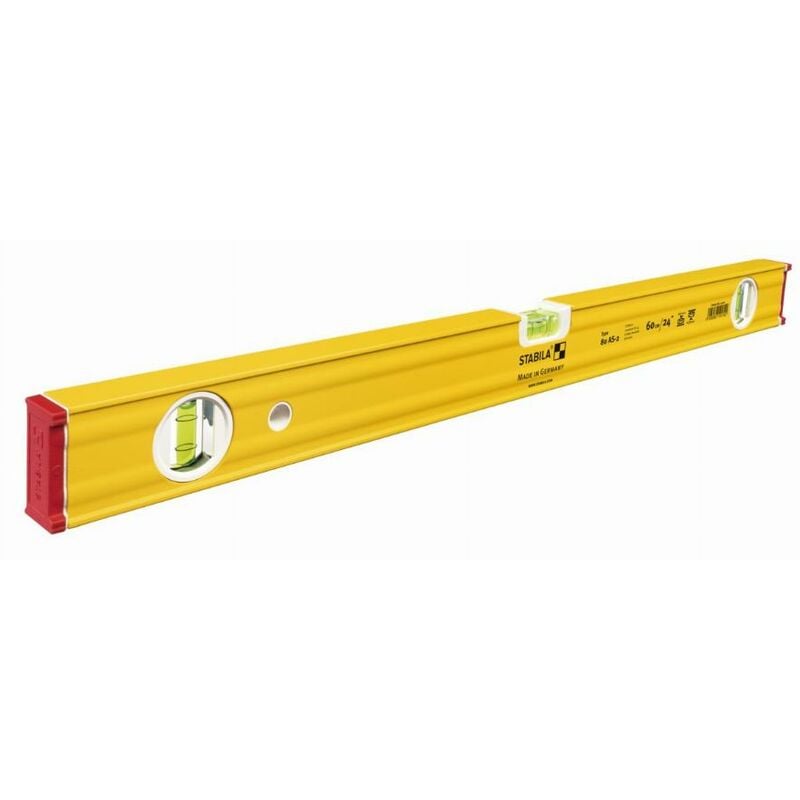 foto del prodotto stabila livella 80 as 2 60cm alluminio giallo 0,5 mm m