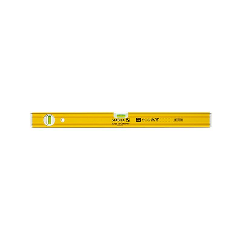 foto del prodotto stabila livello, costine profilo rettangolare in metallo leggero, modello con livelli verticali, lungo. 120 cm, tipo 80 a