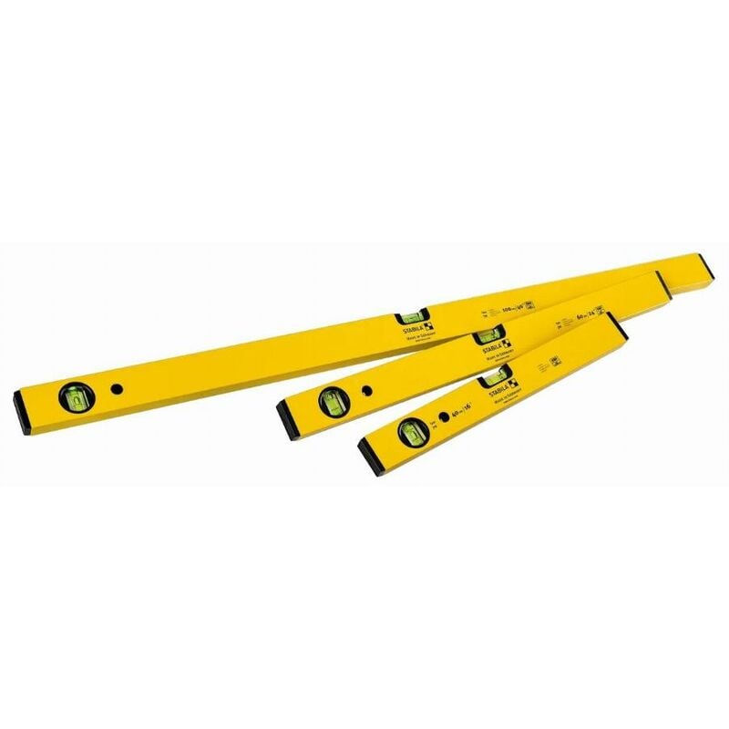 foto del prodotto stabila set di livelle classiche a bolla 70 100 60 40 cm 19819