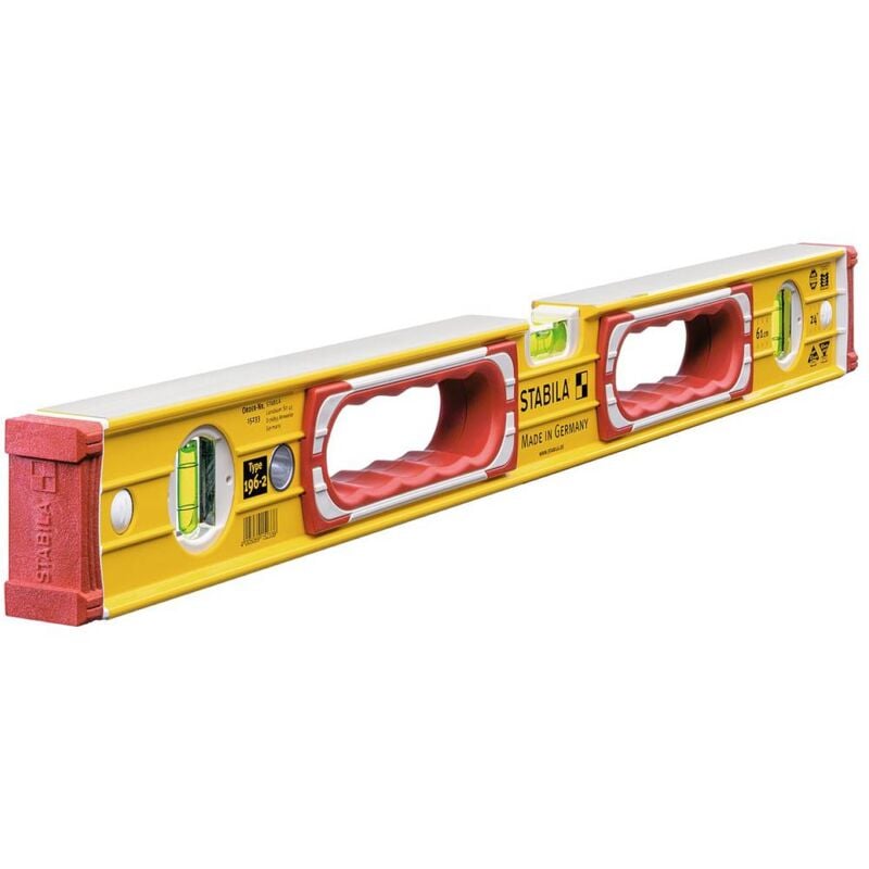 foto del prodotto stabila type 196 2 15233 livella a bolla in metallo leggero 61 cm