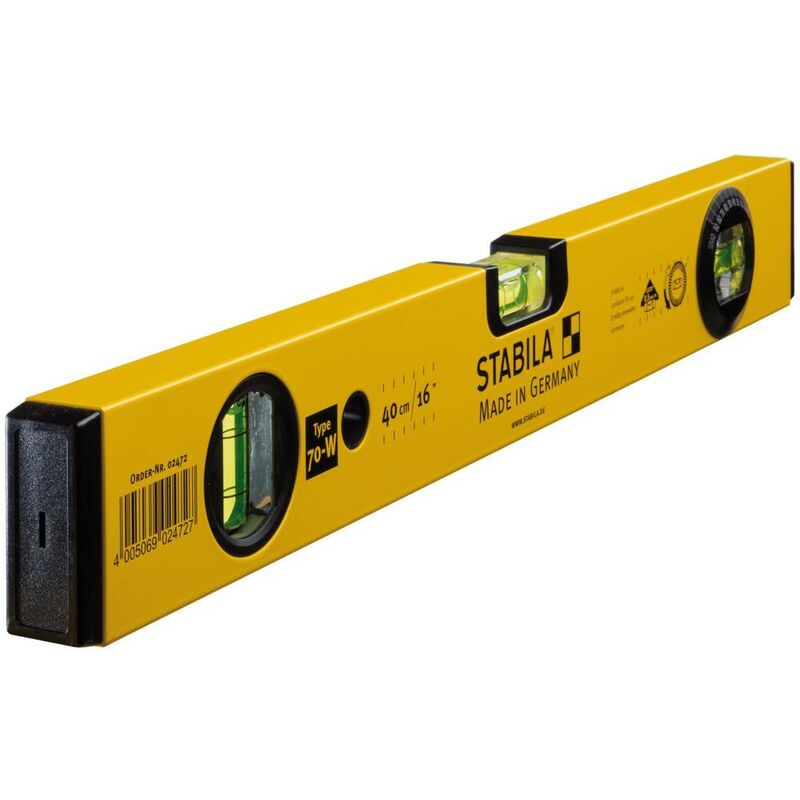 foto del prodotto stabila type 70 w 2472 livella a bolla in metallo leggero 40 cm