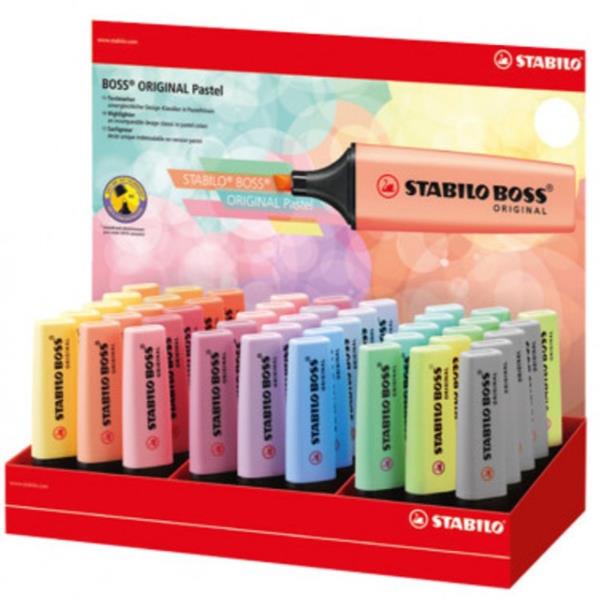 foto del prodotto stabilo boss original pastel evidenziatore 45 pz punta smussata multicolore