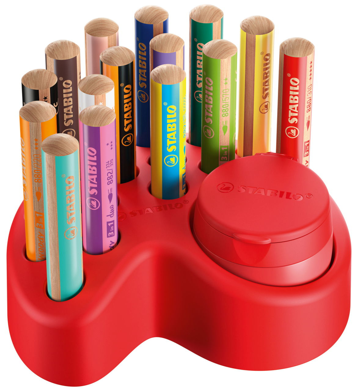 foto del prodotto stabilo woody 3 in 1 multicolore 15 pz