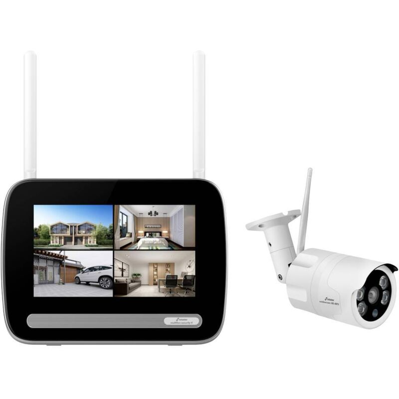 foto del prodotto stabo multifon security v 51136 senza fili kit videosorveglianza senza fili con 1 camera 2304 x 1296 pixel 2.4 ghz