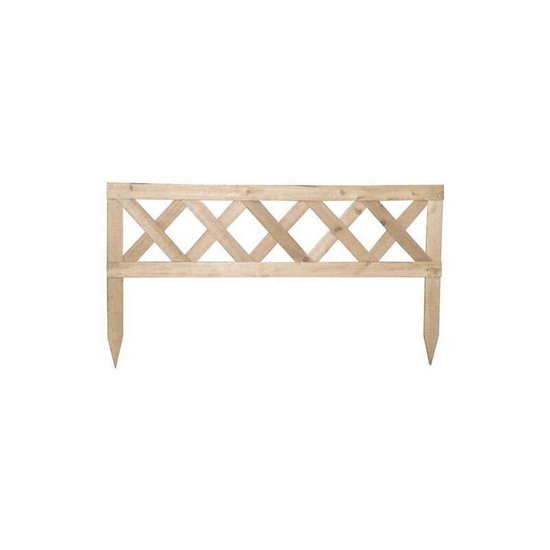 foto del prodotto staccionata bordura recinzione giardino recinto aiuole legno cm 50x90 34146 