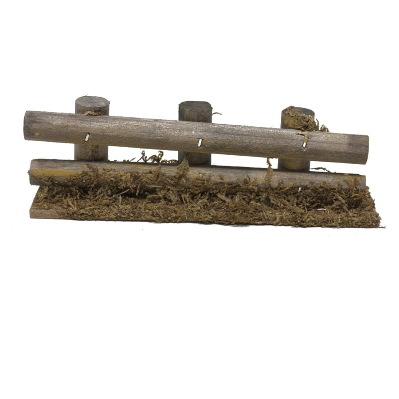 foto del prodotto staccionata con tronchi in legno 15x3,5 cm 86648