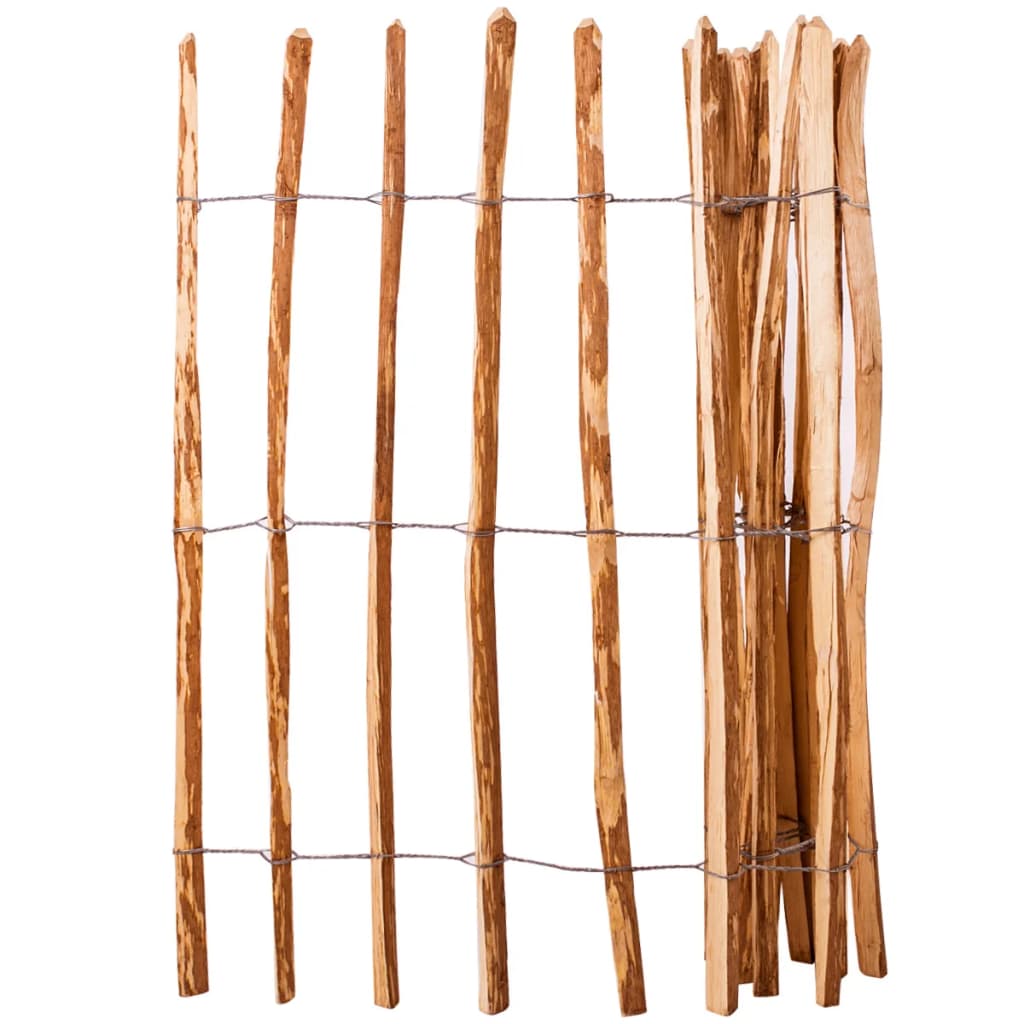 foto del prodotto staccionata in legno di nocciolo 120x250 cm cod mxl 19591